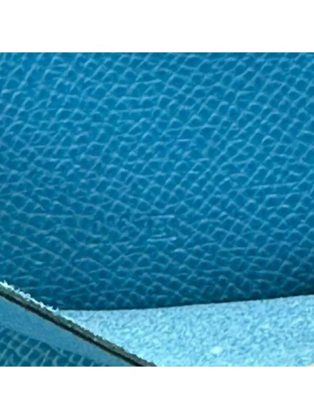 Hermes Notebook Cover Leather Blue Agenda
